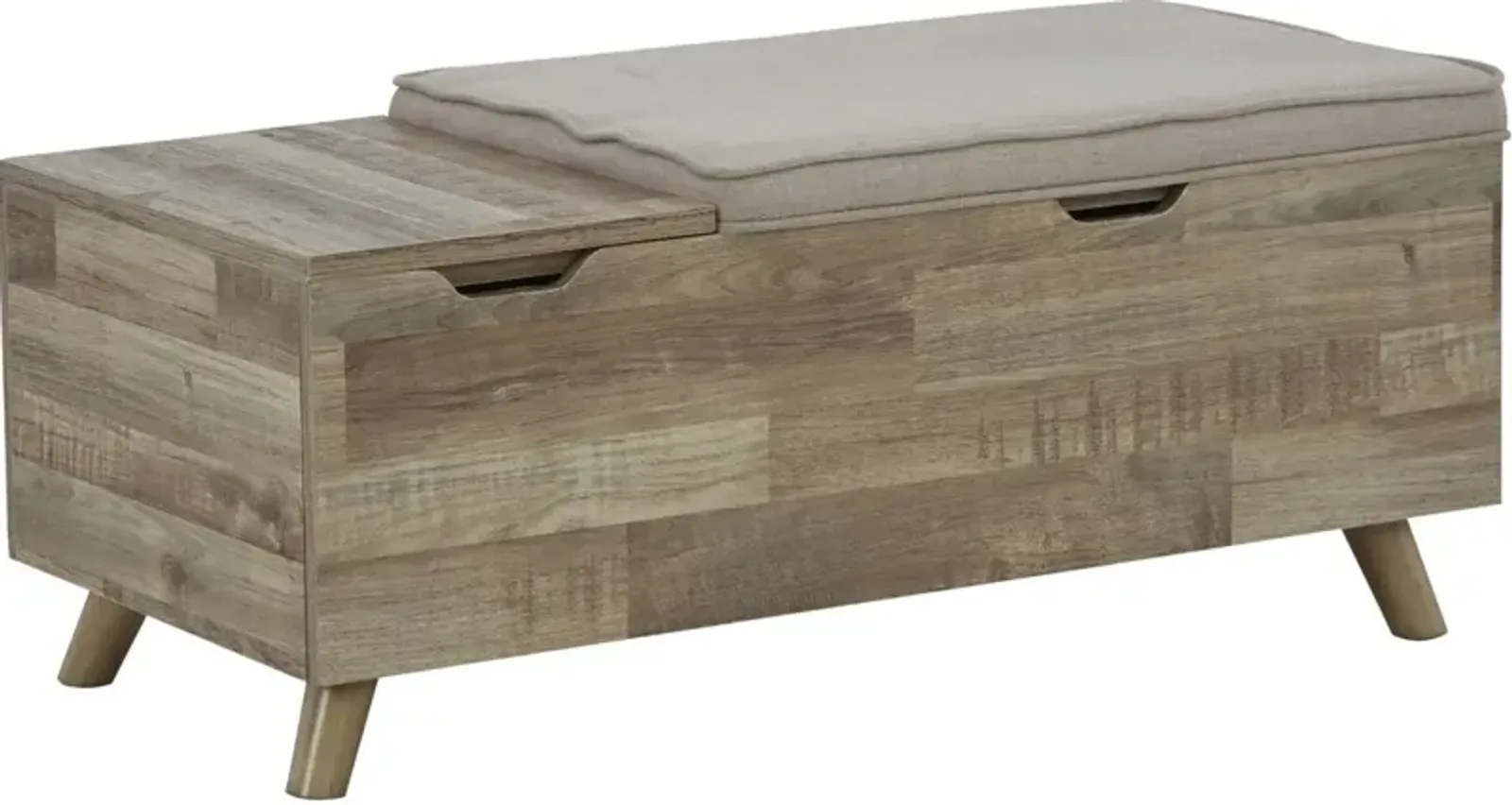 Signature Design by Ashley® Gerdanet Beige/Brown 16.75" Storage Bench