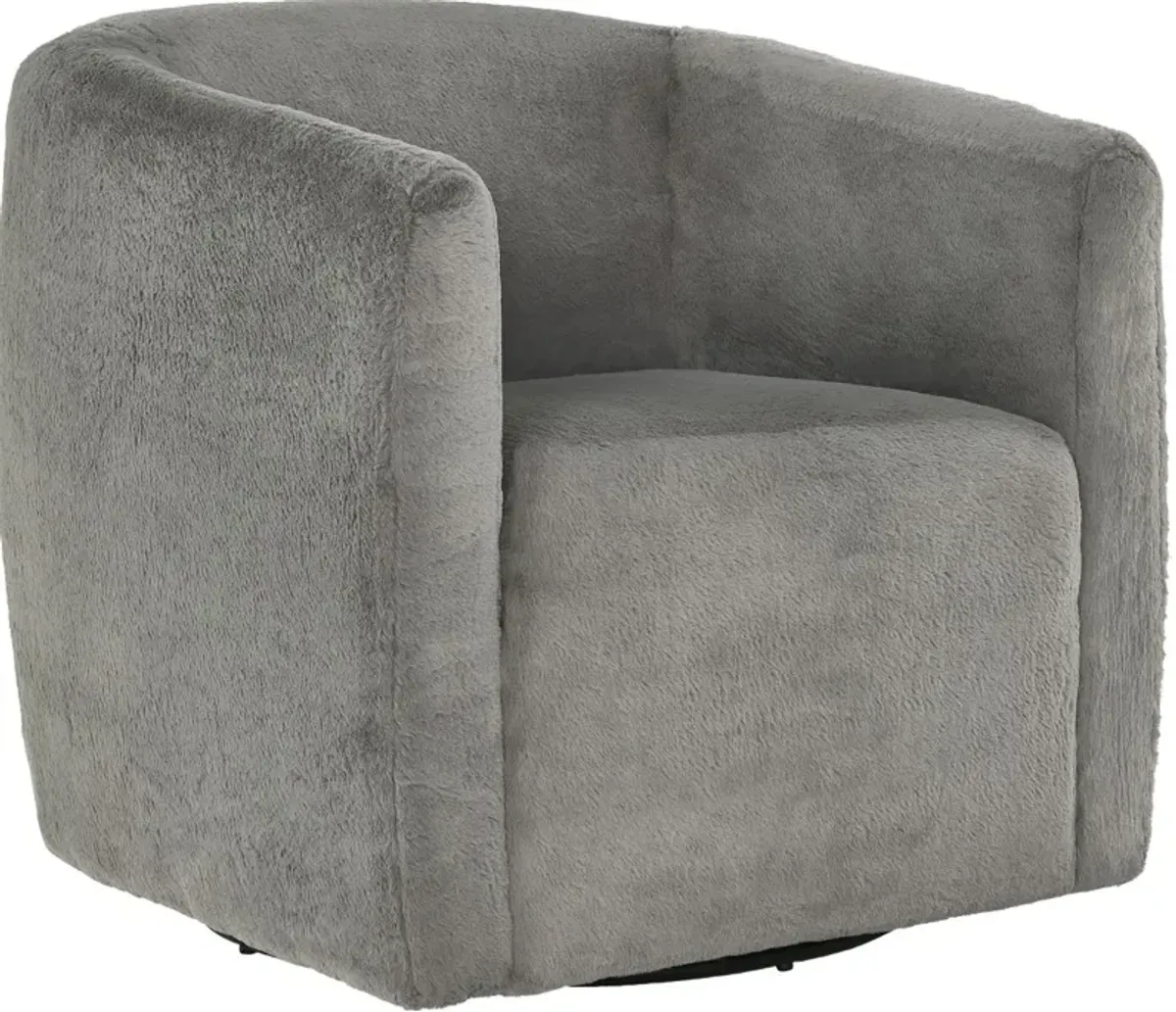 Signature Design by Ashley® Bramner Charcoal Swivel Accent Chair