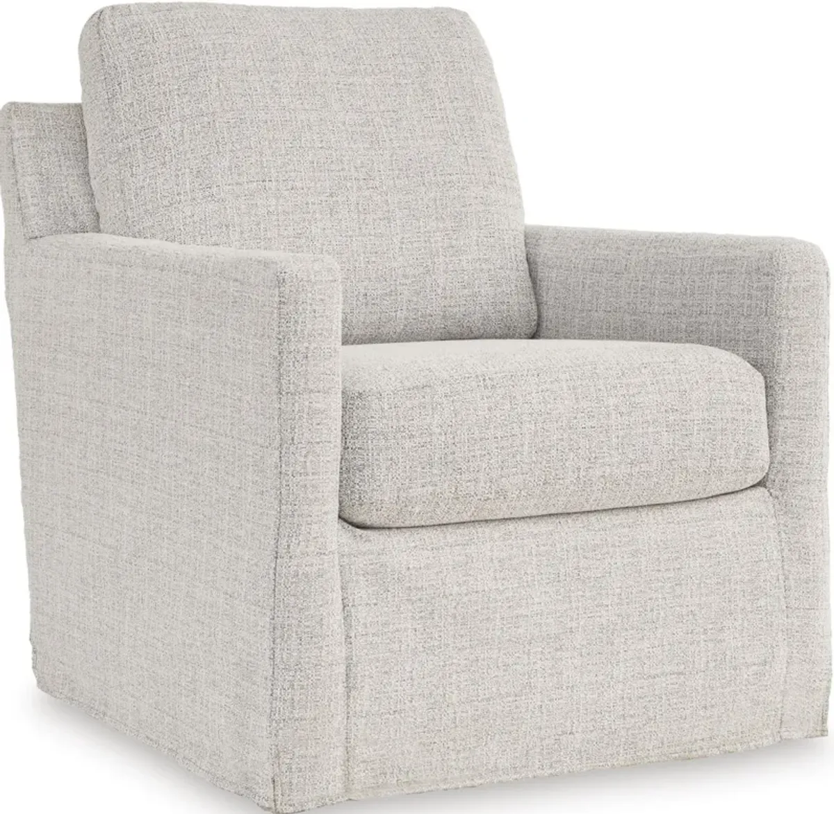 Signature Design by Ashley® Nenana Next-Gen Nuvella Stone Swivel Glider Accent Chair