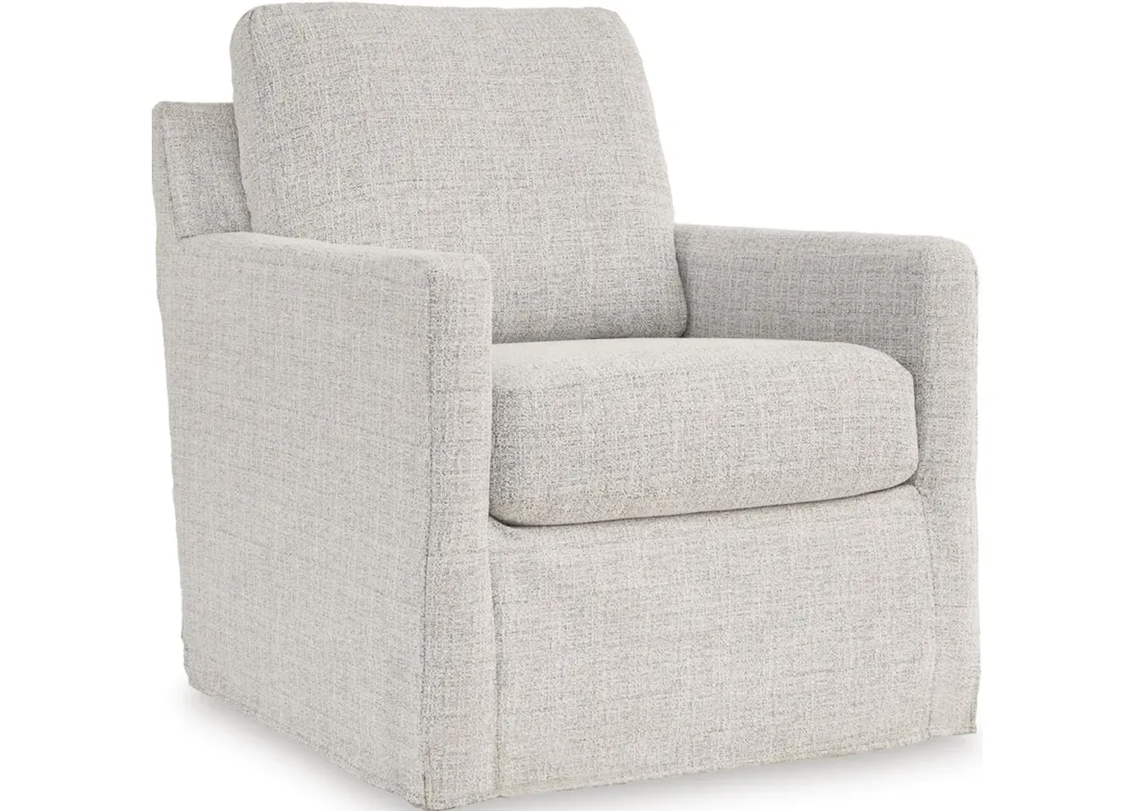 Signature Design by Ashley® Nenana Next-Gen Nuvella Stone Swivel Glider Accent Chair