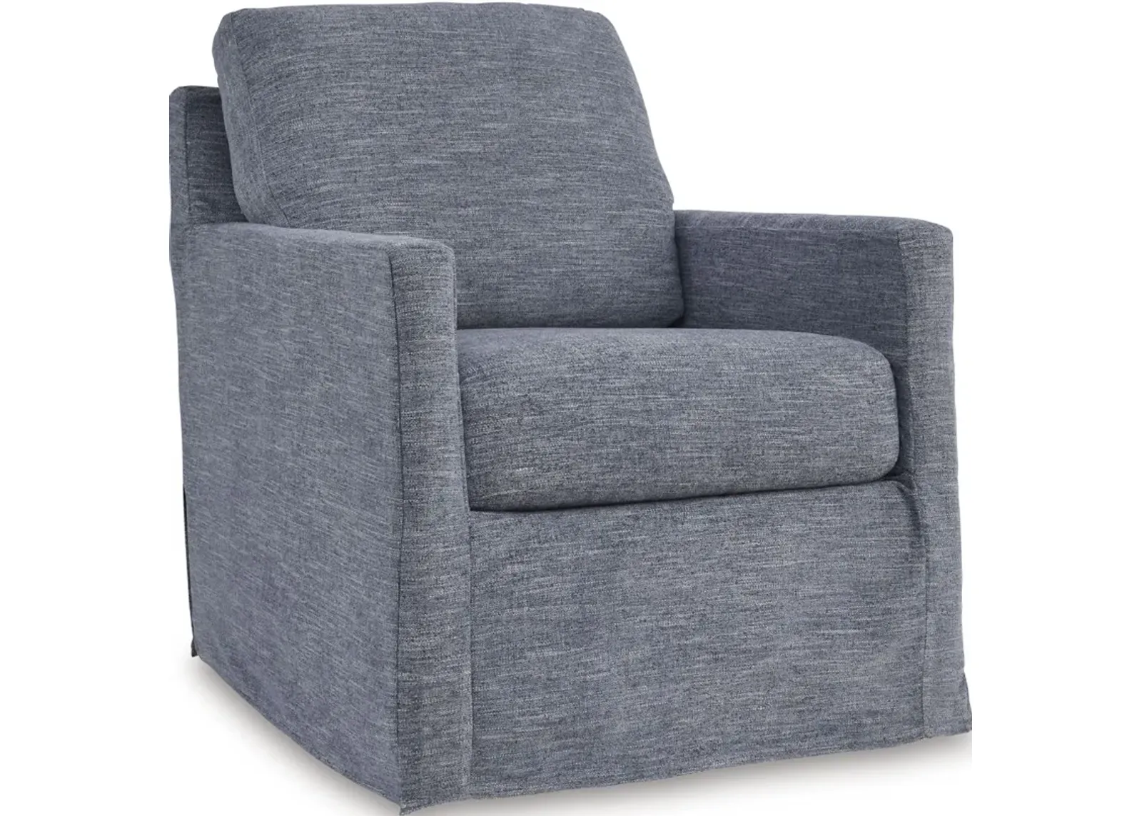 Signature Design by Ashley® Nenana Next-Gen Nuvella Denim Swivel Glider Accent Chair