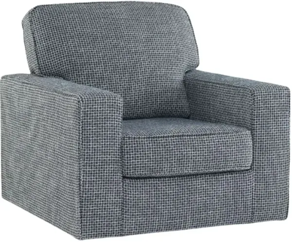 Signature Design by Ashley® Olwenburg Denim Swivel Accent Chair