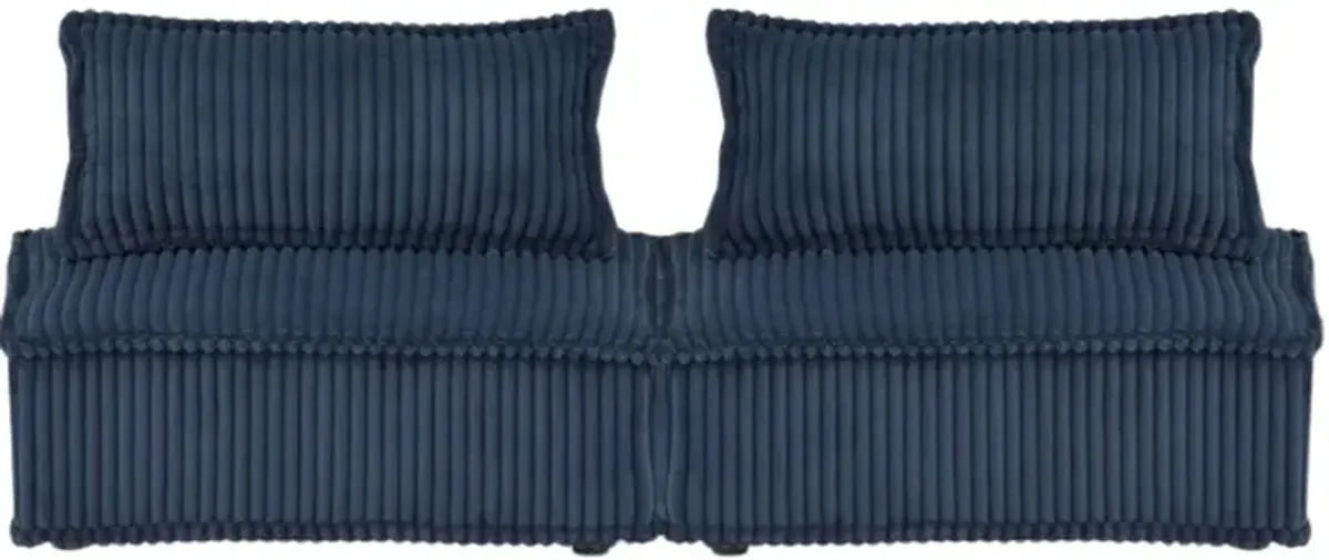 Signature Design by Ashley® Bales 2-Piece Navy Modular Sectional