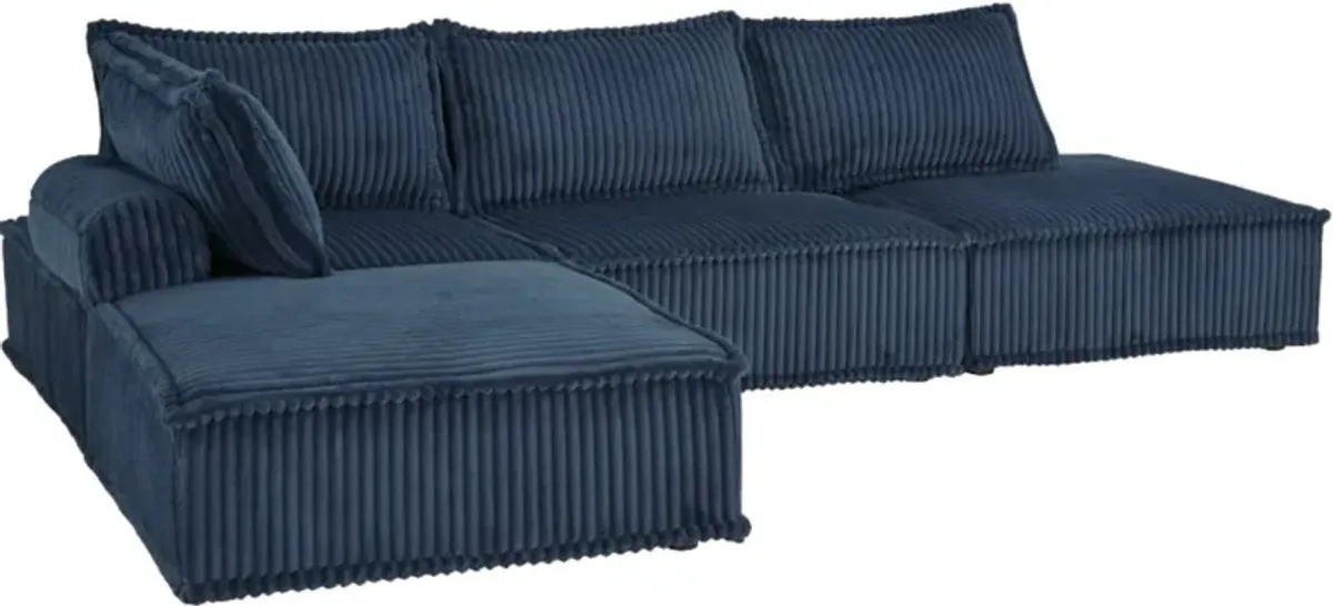 Signature Design by Ashley® Bales 4-Piece Navy Modular Seating