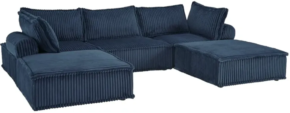 Signature Design by Ashley® Bales 5-Piece Navy Modular Seating