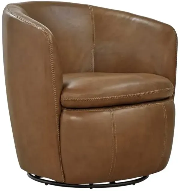 Signature Design by Ashley® Kierreys Caramel Swivel Accent Chair
