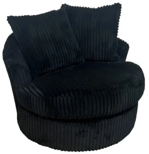 Signature Design by Ashley® Gramwell Onyx Oversized Swivel Accent Chair