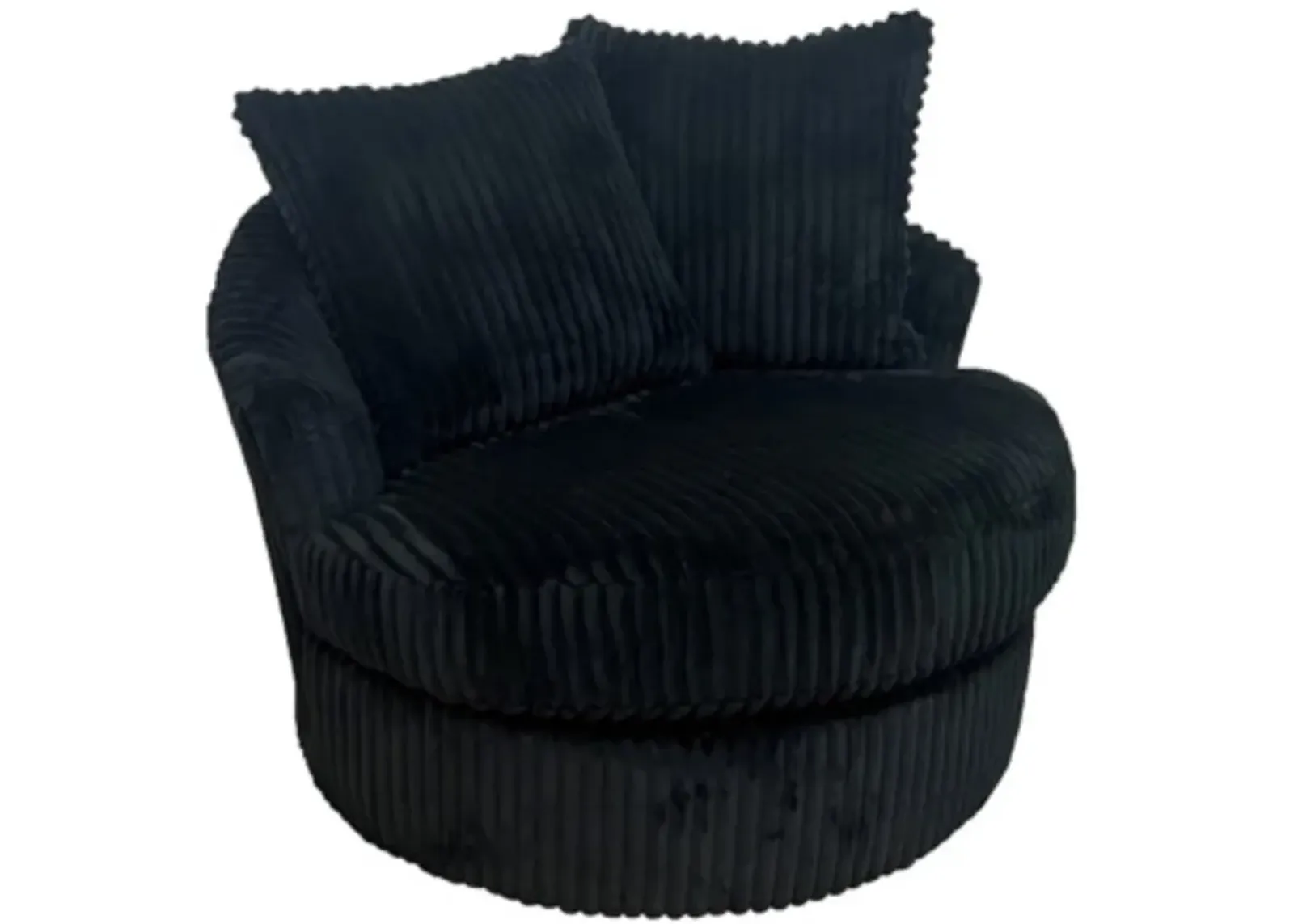 Signature Design by Ashley® Gramwell Onyx Oversized Swivel Accent Chair