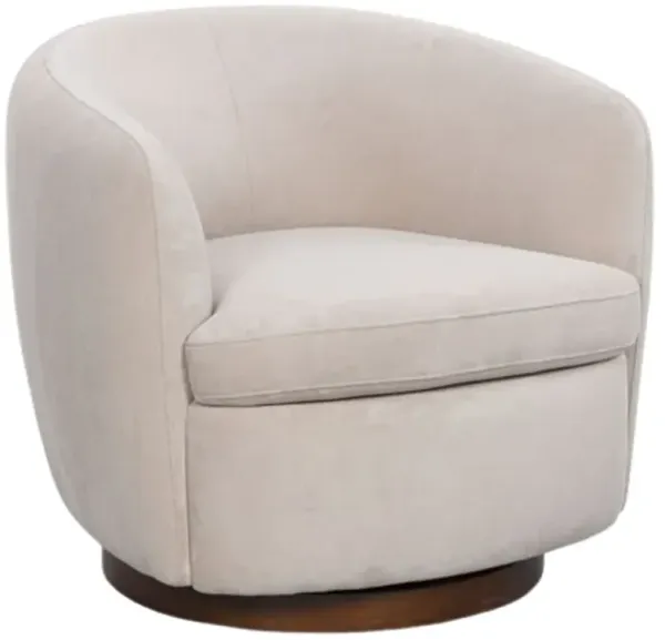 Signature Design by Ashley® Annbury Light Beige Swivel Accent Chair