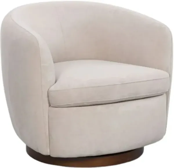 Signature Design by Ashley® Annbury Light Beige Swivel Accent Chair