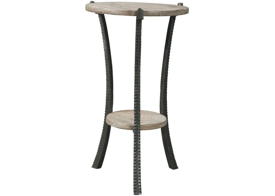 Signature Design by Ashley® Enderton Whitewash Accent Table with Pewter Stand 
