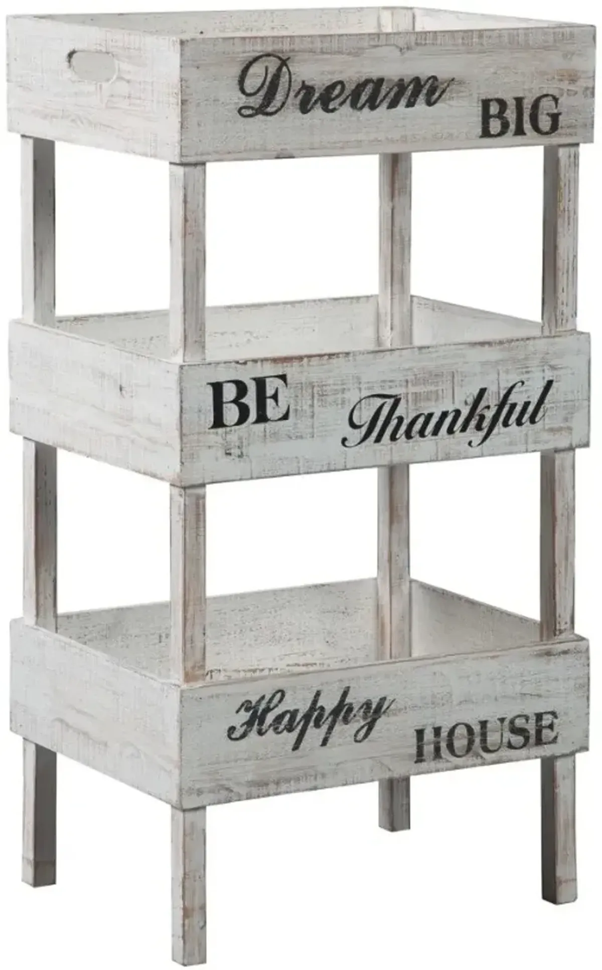 Signature Design by Ashley® Yulton Antiqued White Storage Shelf
