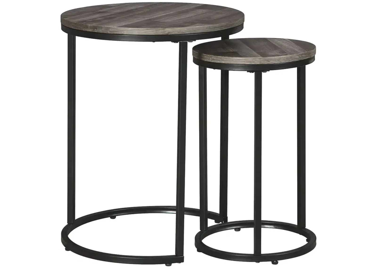 Signature Design by Ashley® Briarsboro 2-Piece Gray Washed Accent Tables