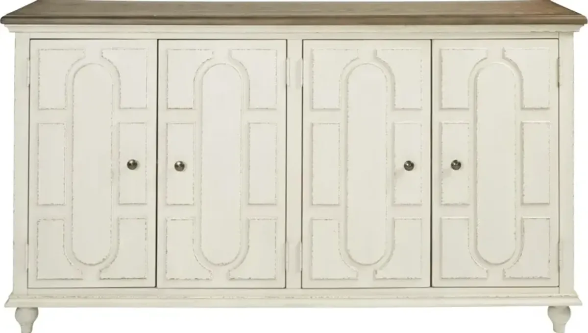Signature Design by Ashley® Roranville Antique White Accent Cabinet