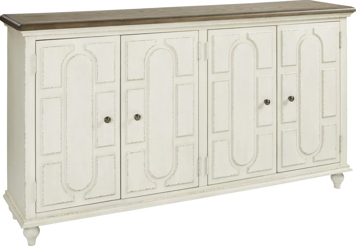 Signature Design by Ashley® Roranville Antique White Accent Cabinet