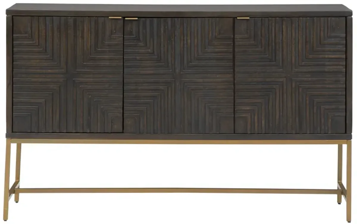 Signature Design by Ashley® Elinmore Brown/Gold Accent Cabinet