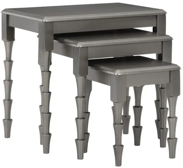 Signature Design by Ashley® Larkendale 3-Piece Metallic Gray Accent Table Set