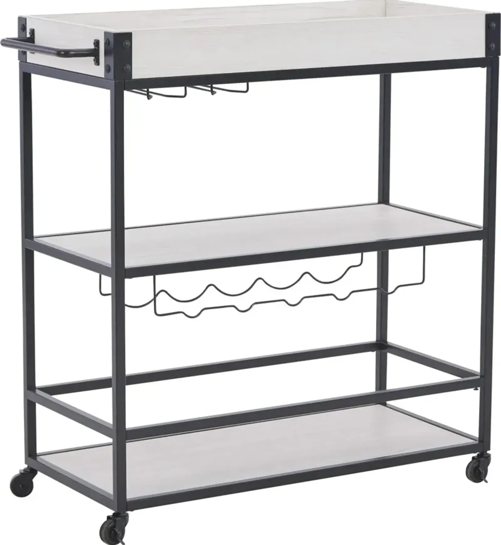 Signature Design by Ashley® Bayflynn Black Bar Cart