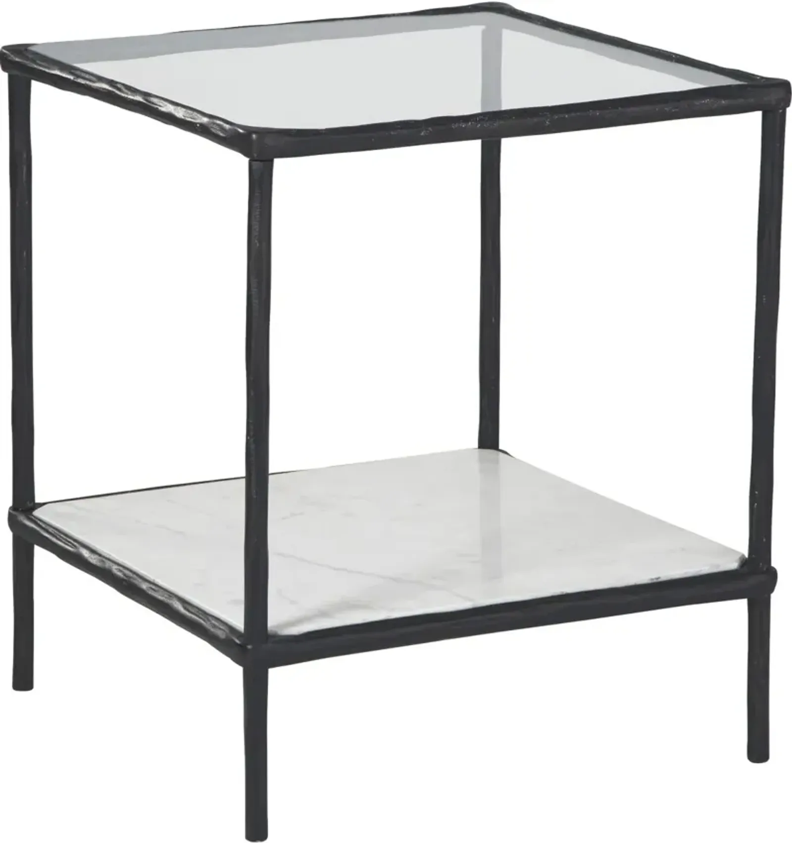 Signature Design by Ashley® Ryandale Glass Top Accent Table with Antique Black Metal Base