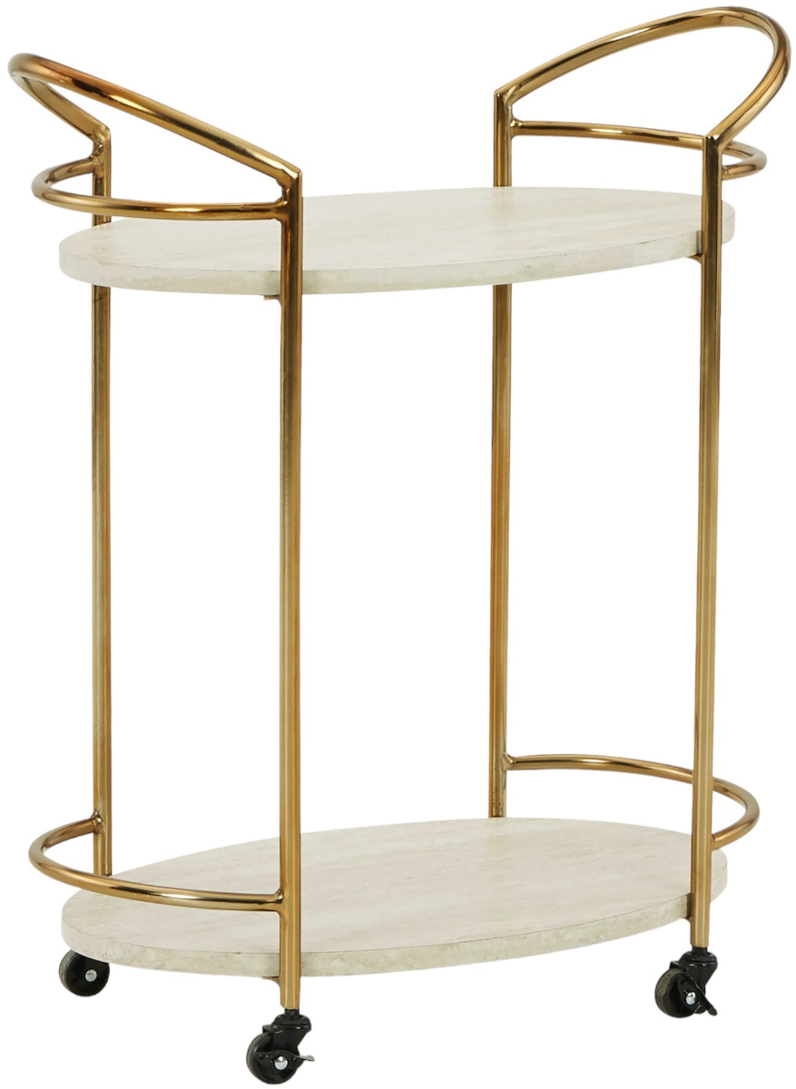 Signature Design by Ashley® Tarica Cream/Gold Bar Cart