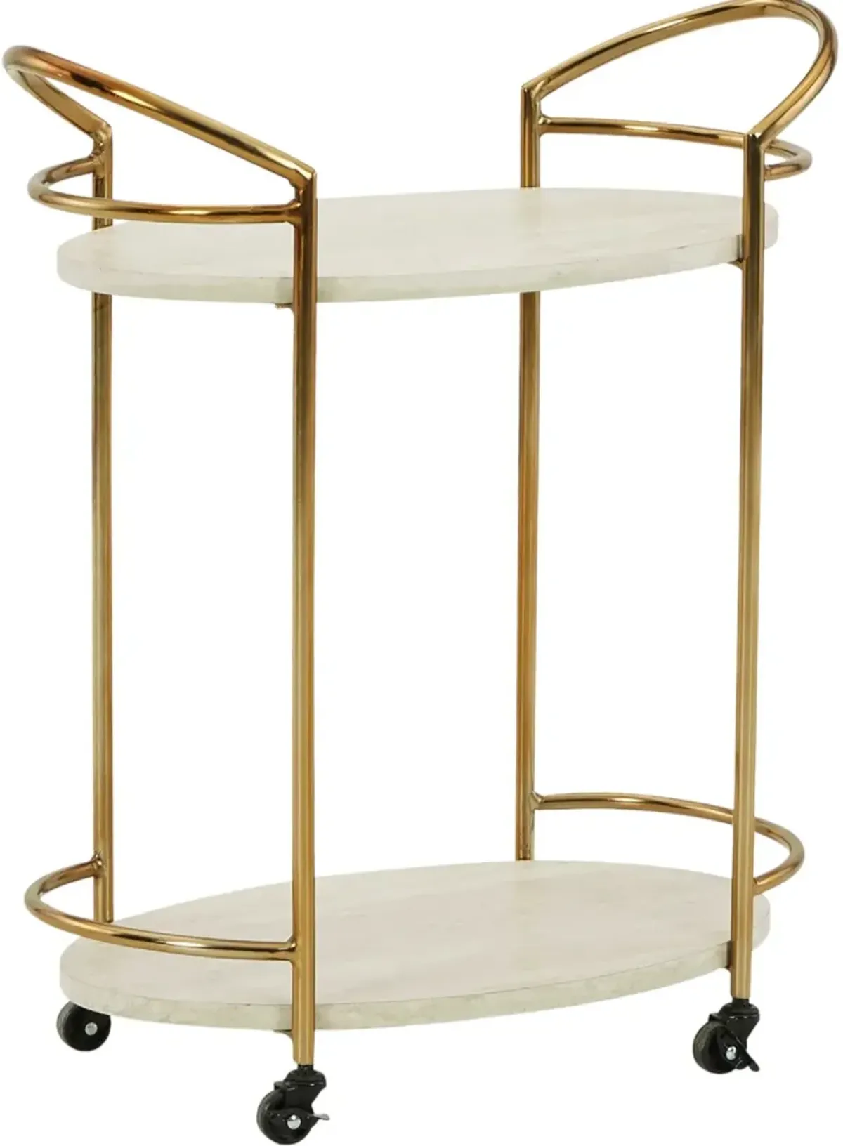 Signature Design by Ashley® Tarica Cream/Gold Bar Cart