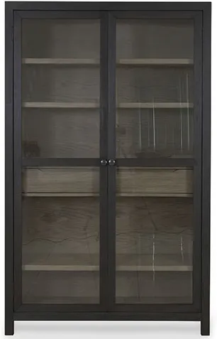 Signature Design by Ashley® Lenston Black/Gray 2 Doors Accent Cabinet