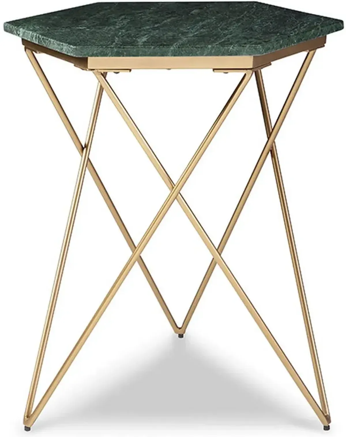 Signature Design by Ashley® Engelton Green Accent Table with Antique Gold Base