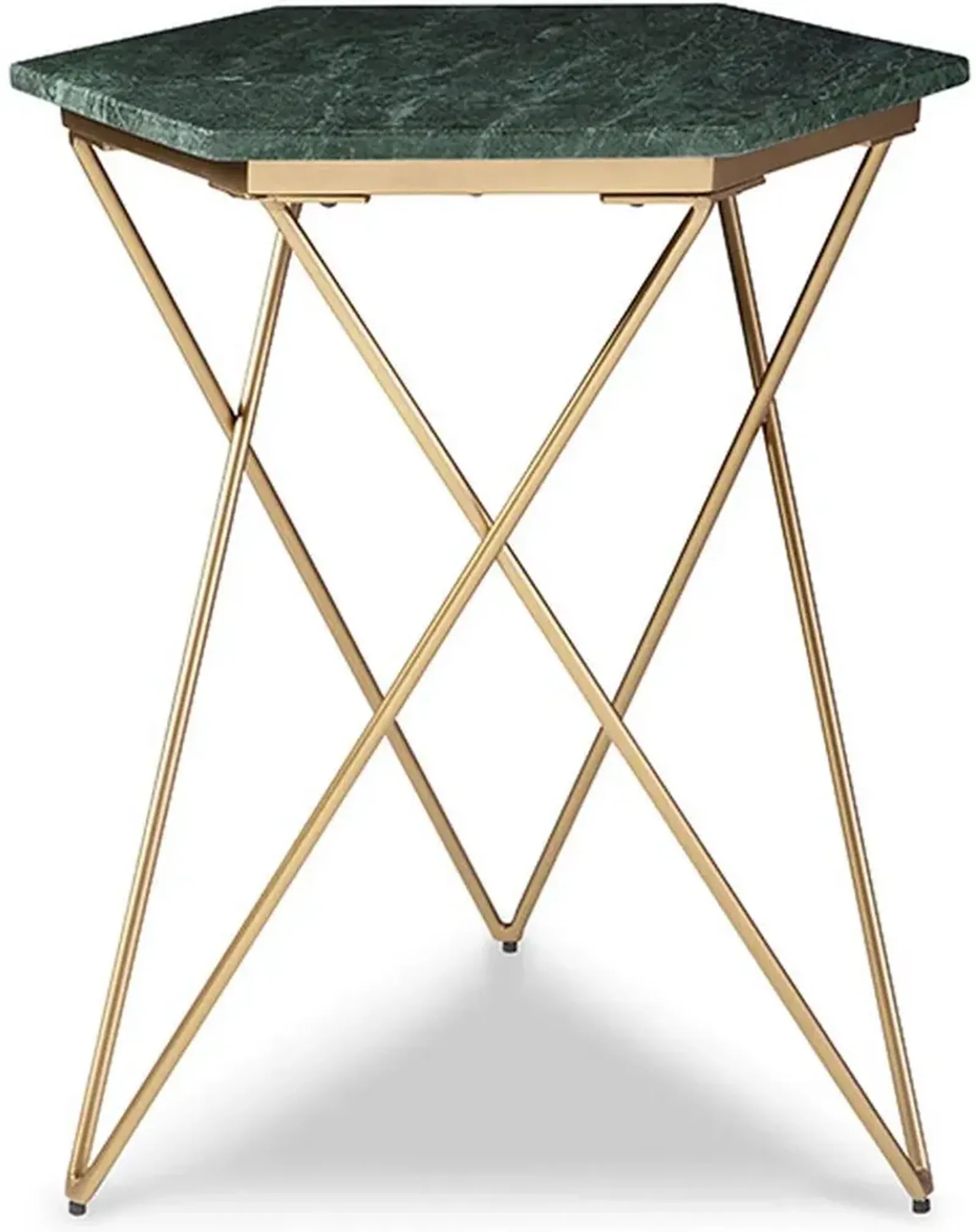 Signature Design by Ashley® Engelton Green Accent Table with Antique Gold Base