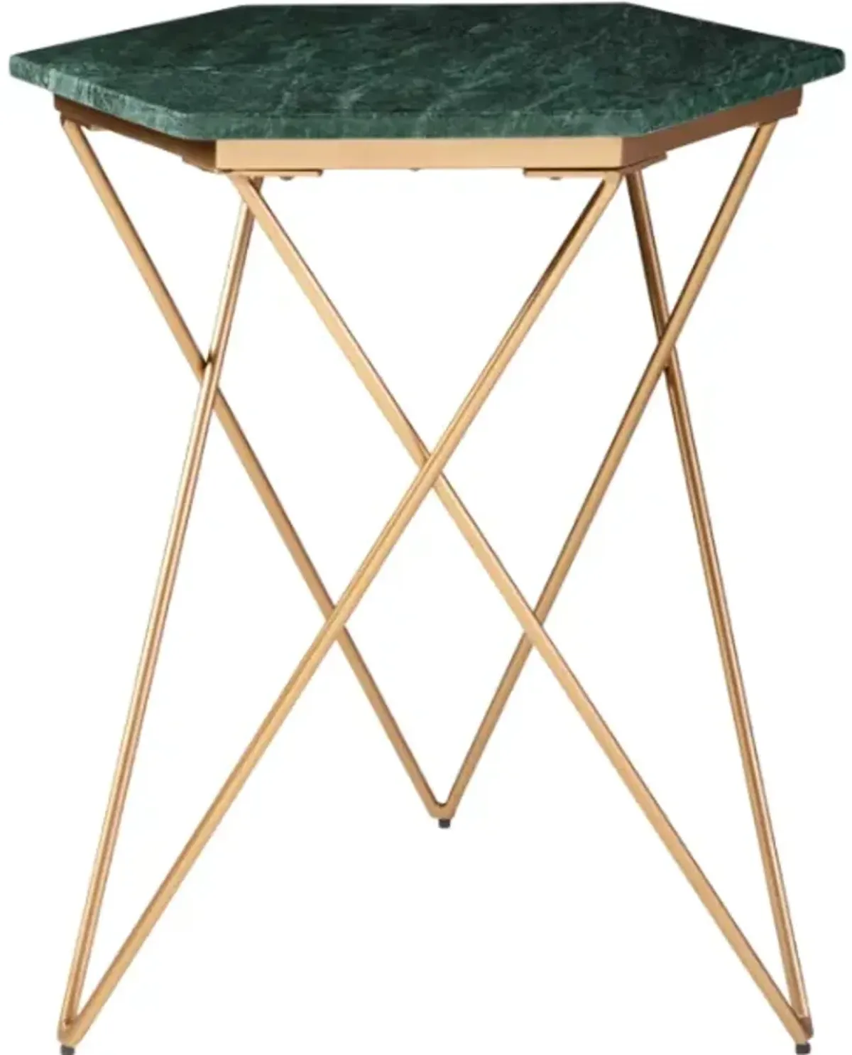 Signature Design by Ashley® Engelton Green Accent Table with Gold Base