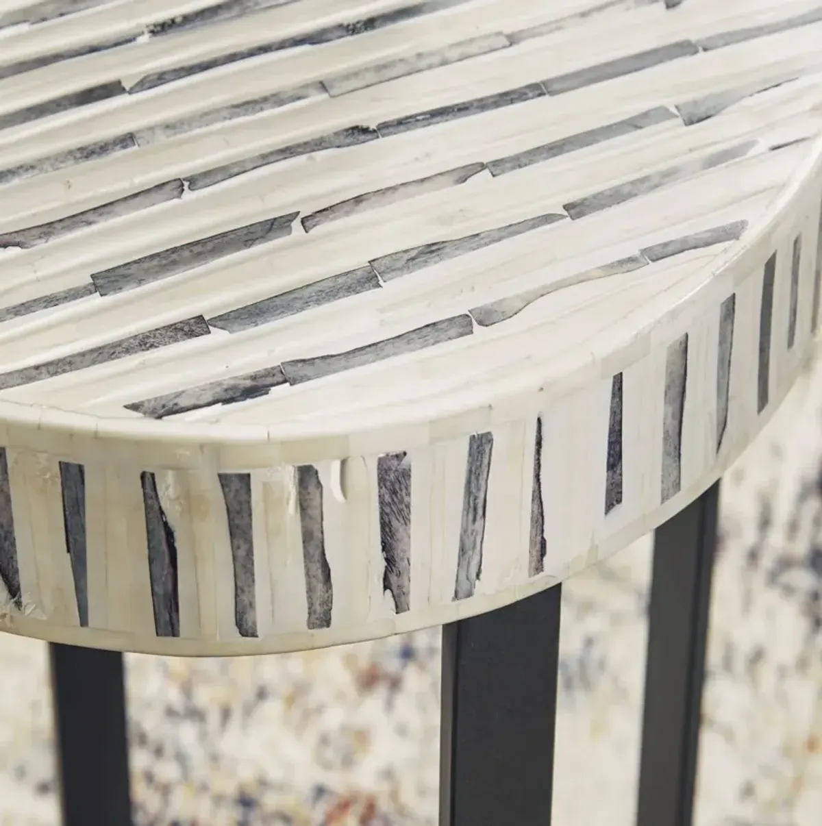 Signature Design by Ashley® Crewridge Cream Accent Table with Black Base