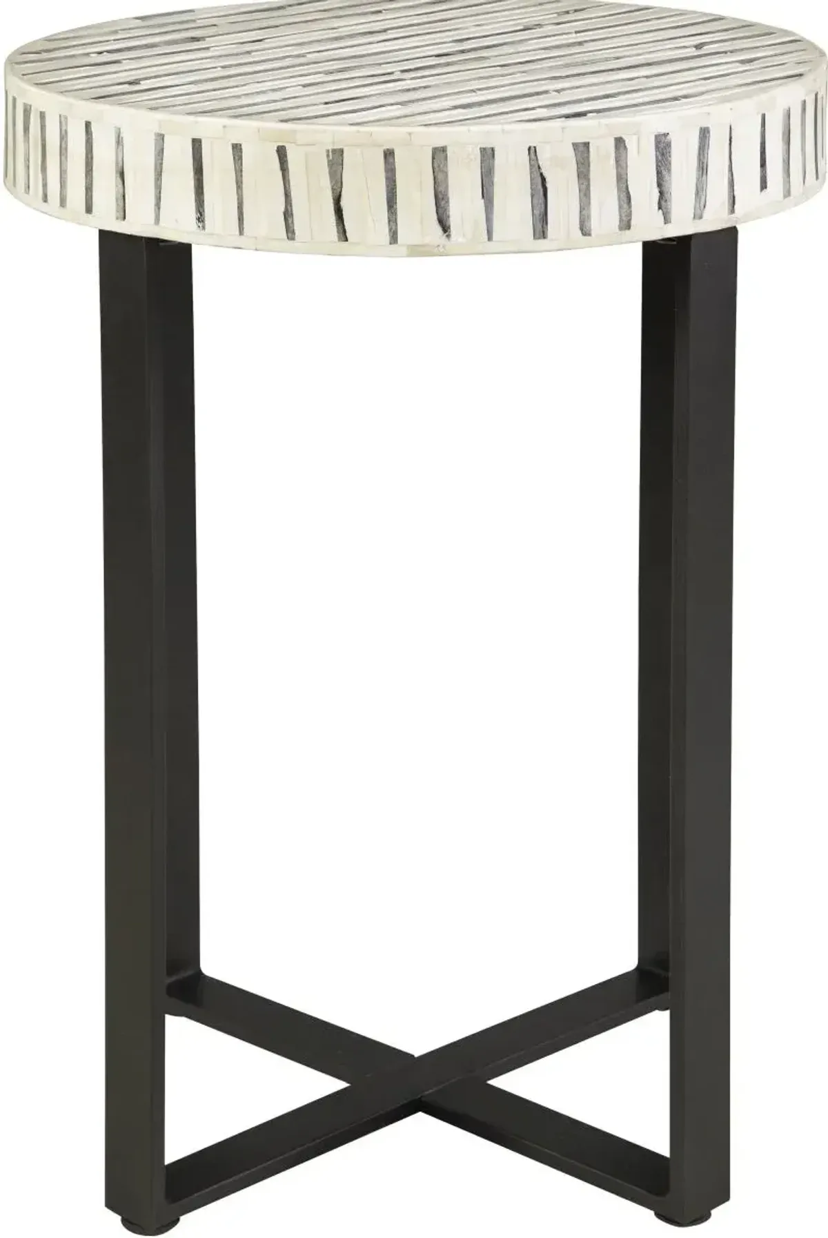 Signature Design by Ashley® Crewridge Cream Accent Table with Black Base