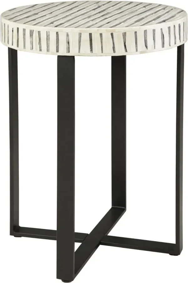 Signature Design by Ashley® Crewridge Cream Accent Table with Black Base