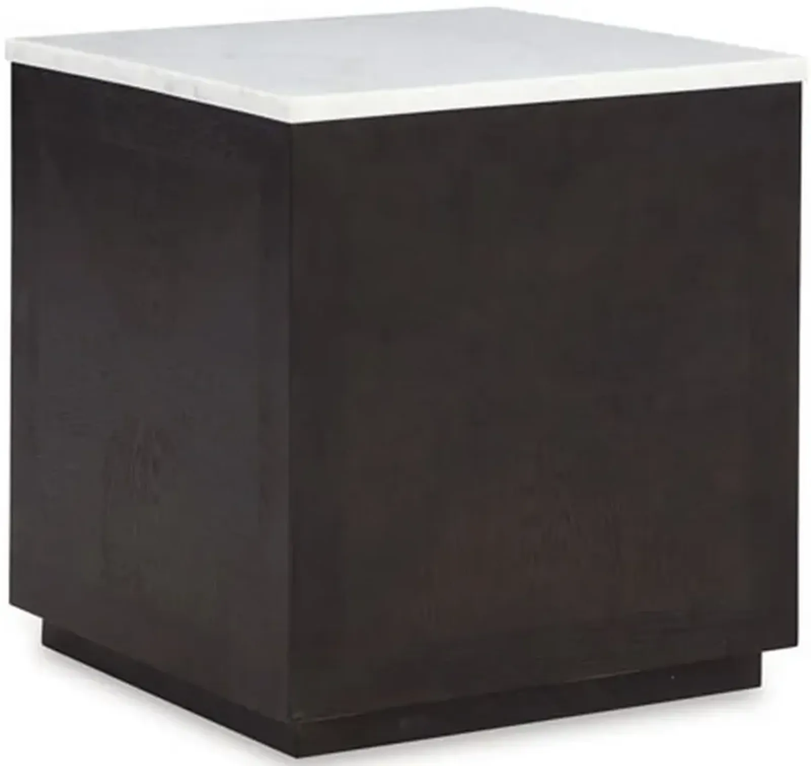 Signature Design by Ashley® Henridge White Marble Top Accent Table with Black Base