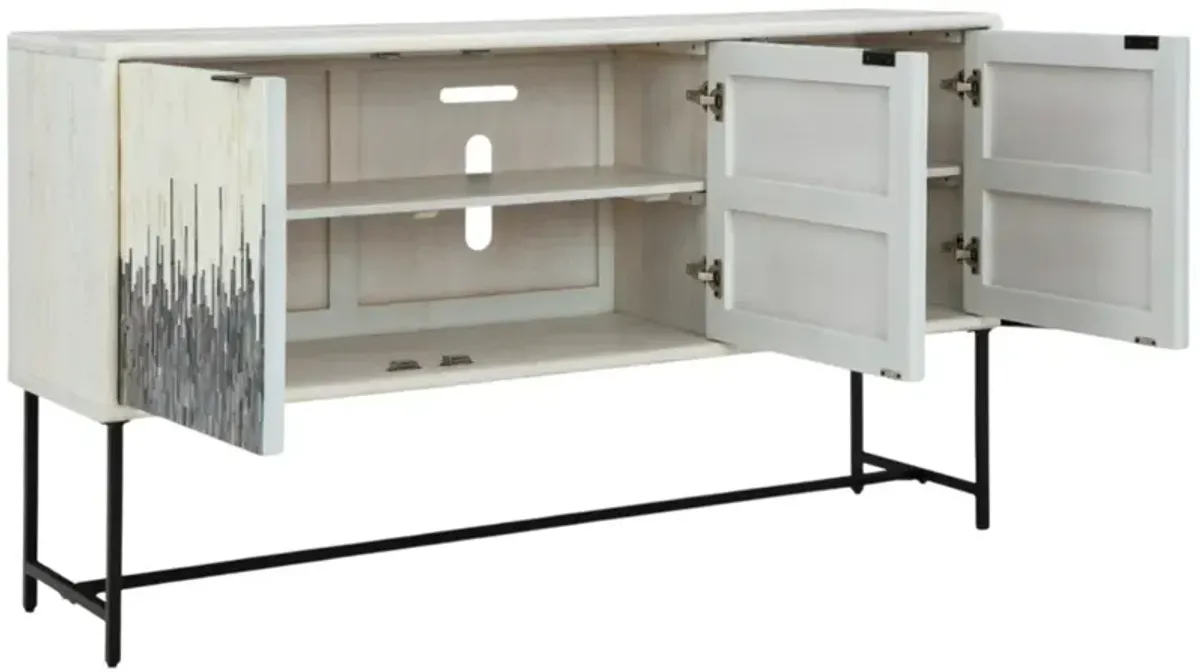 Signature Design by Ashley® Freyton Gray/White Accent Cabinet
