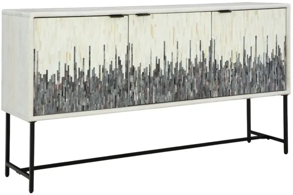 Signature Design by Ashley® Freyton Gray/White Accent Cabinet
