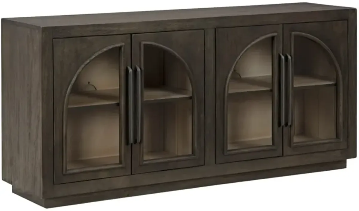 Signature Design by Ashley® Dreley Grayish Brown Accent Cabinet
