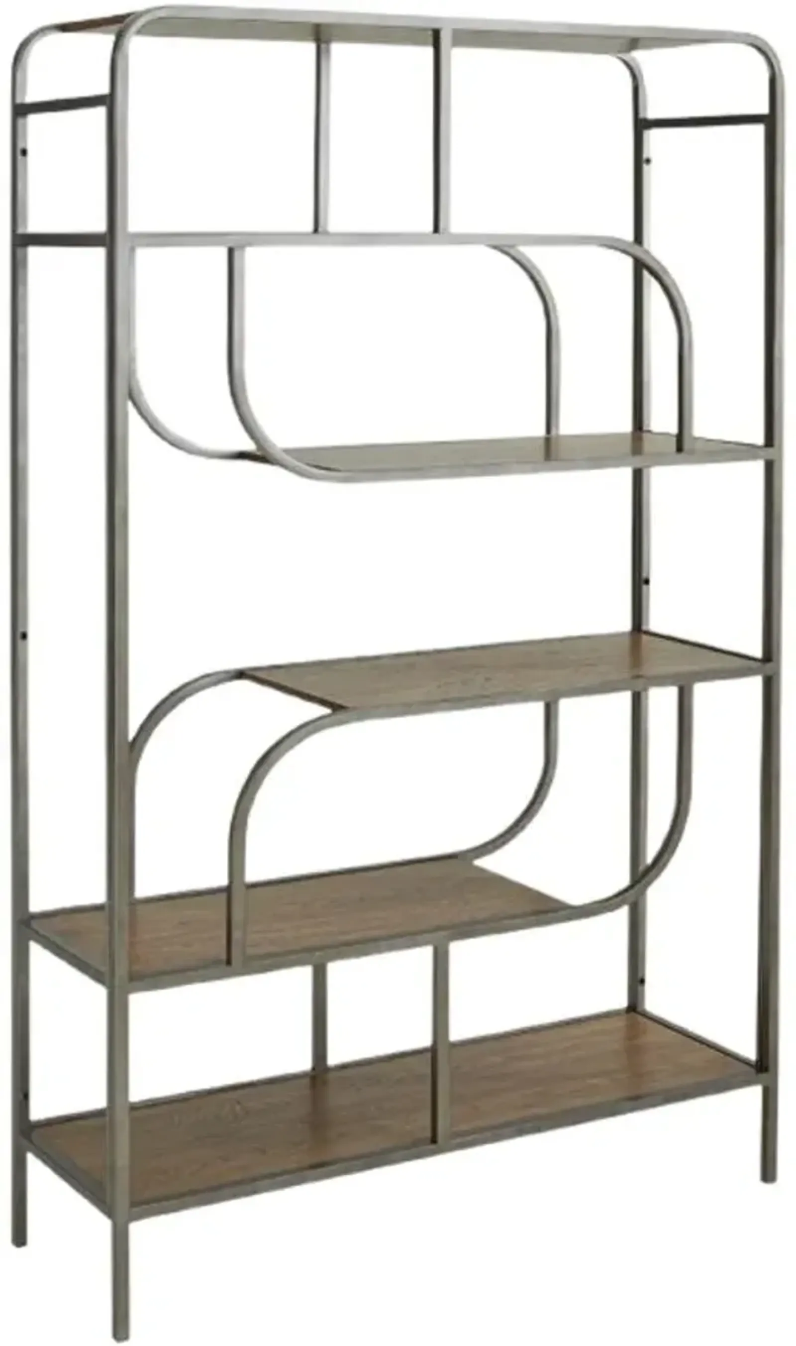 Signature Design by Ashley® Jaddon Antique Silver/Brown Bookcase