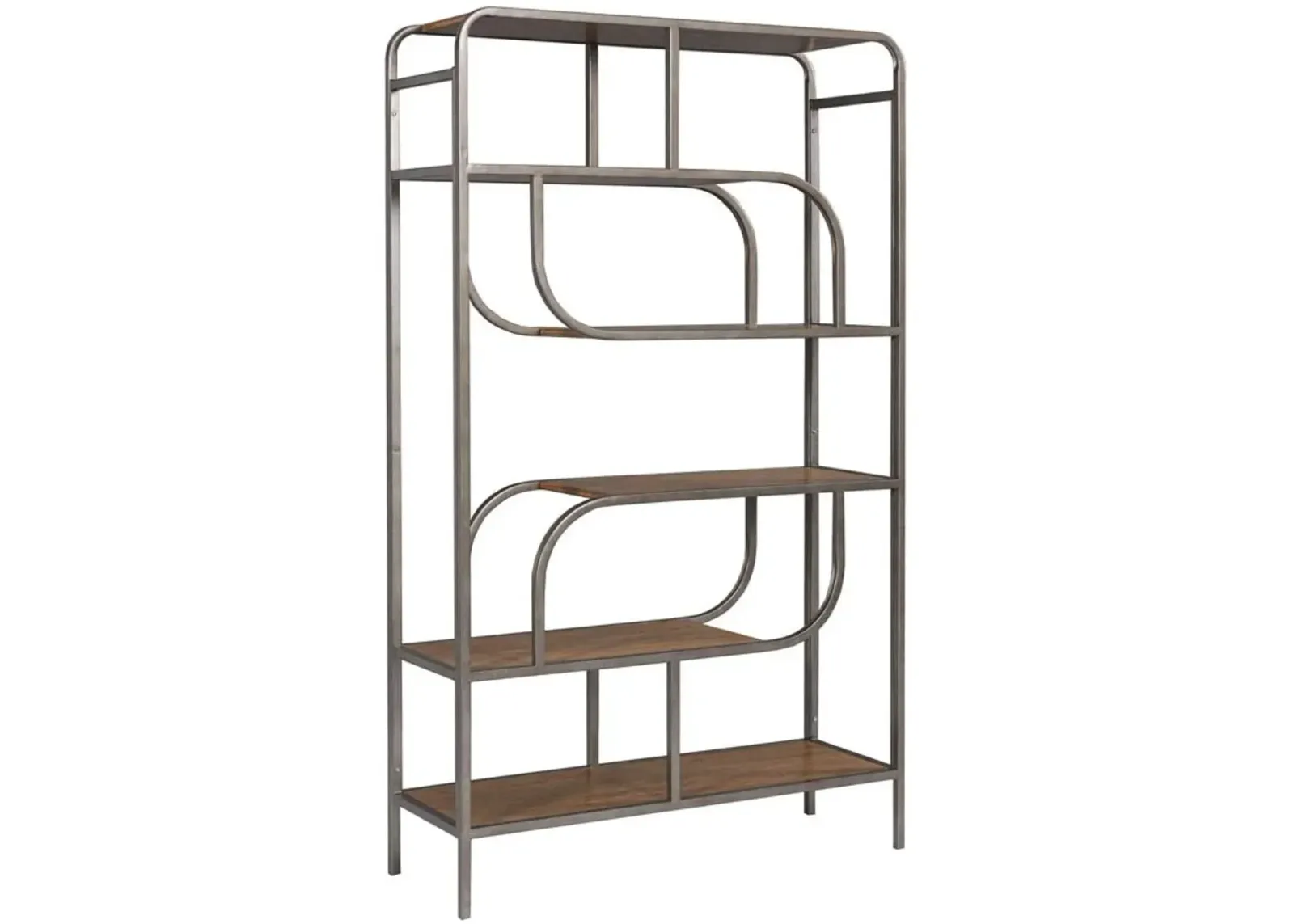 Signature Design by Ashley® Jaddon Antique Silver/Brown Bookcase