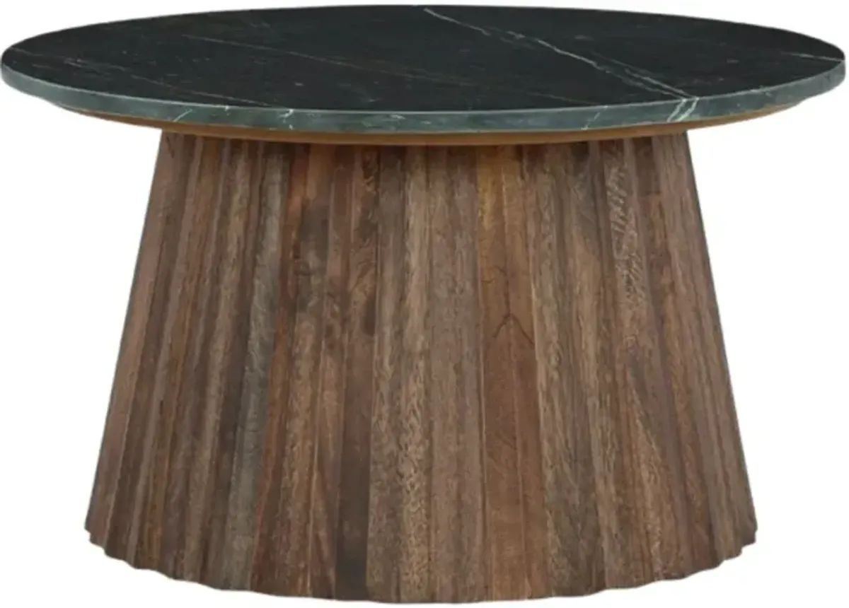 Signature Design by Ashley® Ceilby Black Coffee Table with Warm Brown Base