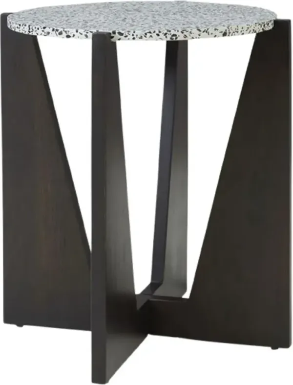 Signature Design by Ashley® Tellrich White Accent Table with Black Base