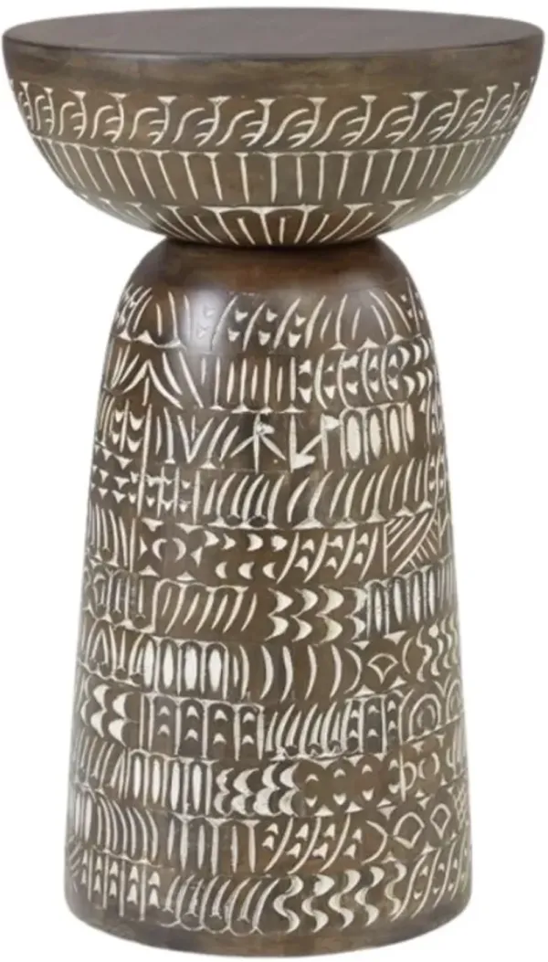 Signature Design by Ashley® Hadcher Brown Side Table with Cream Accent