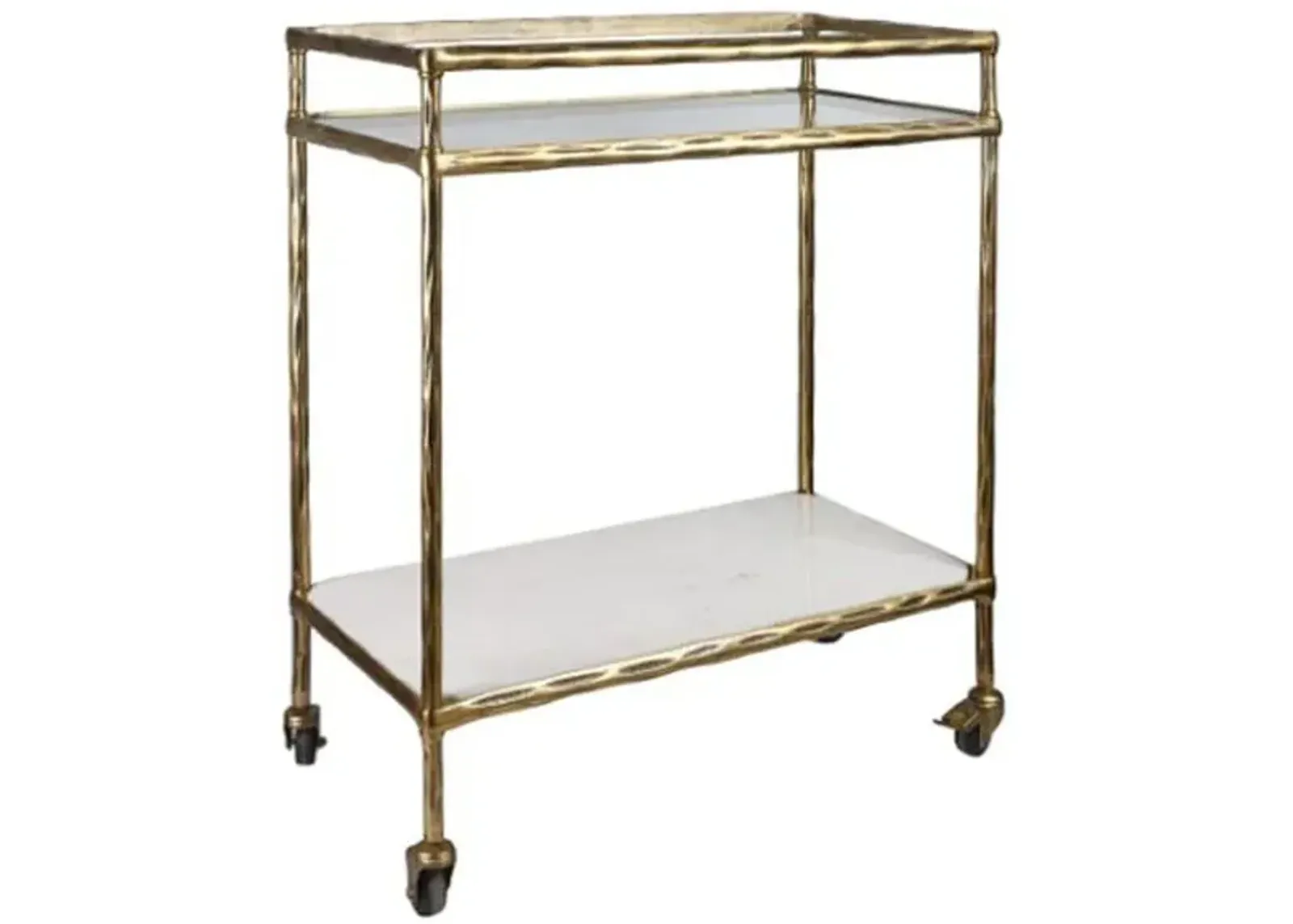 Signature Design by Ashley® Plattfield Antique Gold Bar Cart