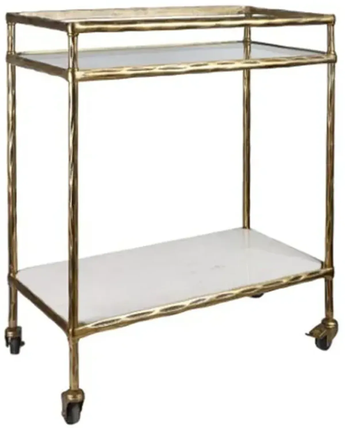 Signature Design by Ashley® Plattfield Antique Gold Bar Cart