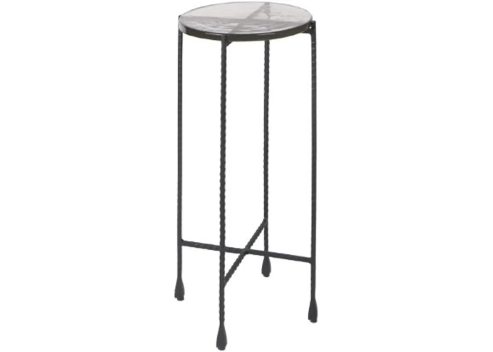 Signature Design by Ashley® Newgoren Glass Top Accent Table with Black Base