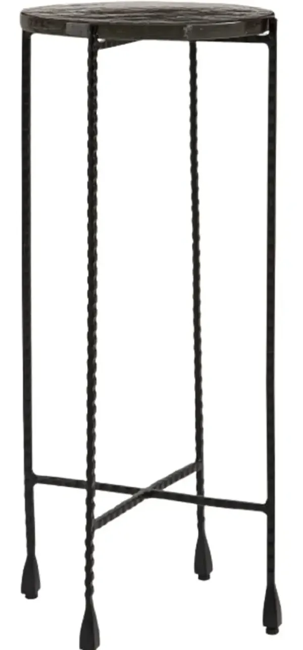 Signature Design by Ashley® Newgoren Glass Top Accent Table with Black Metal Base