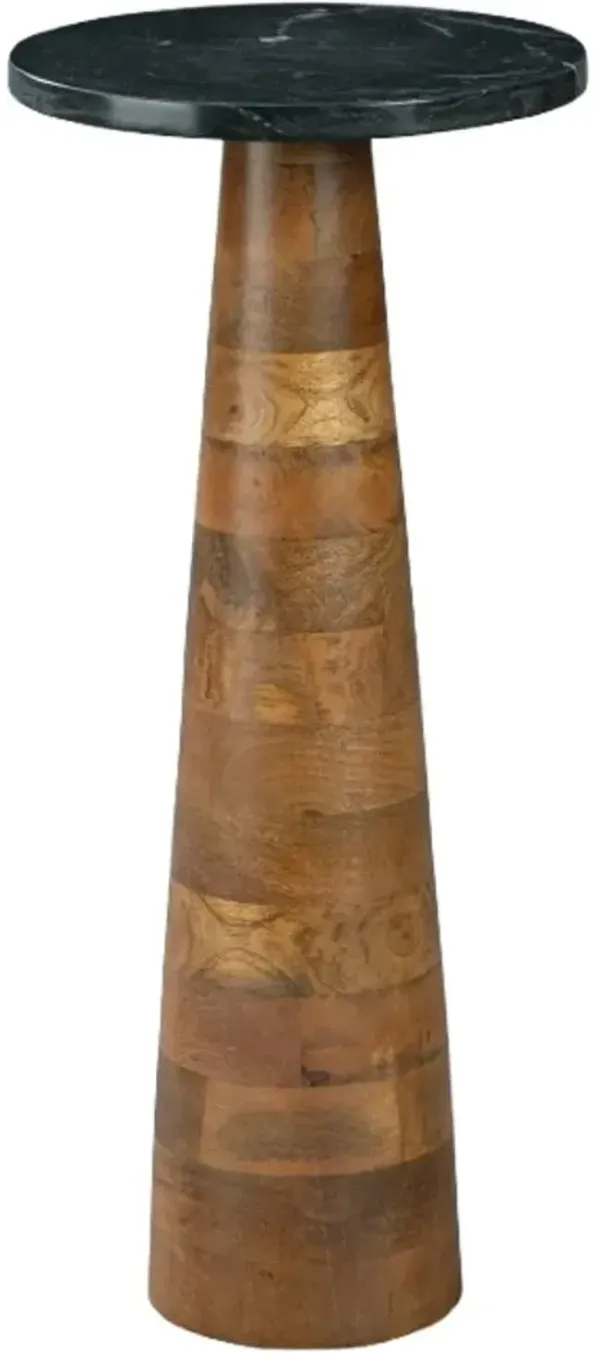 Signature Design by Ashley® Quinndon Black Marble Top Accent Table with Brown Base