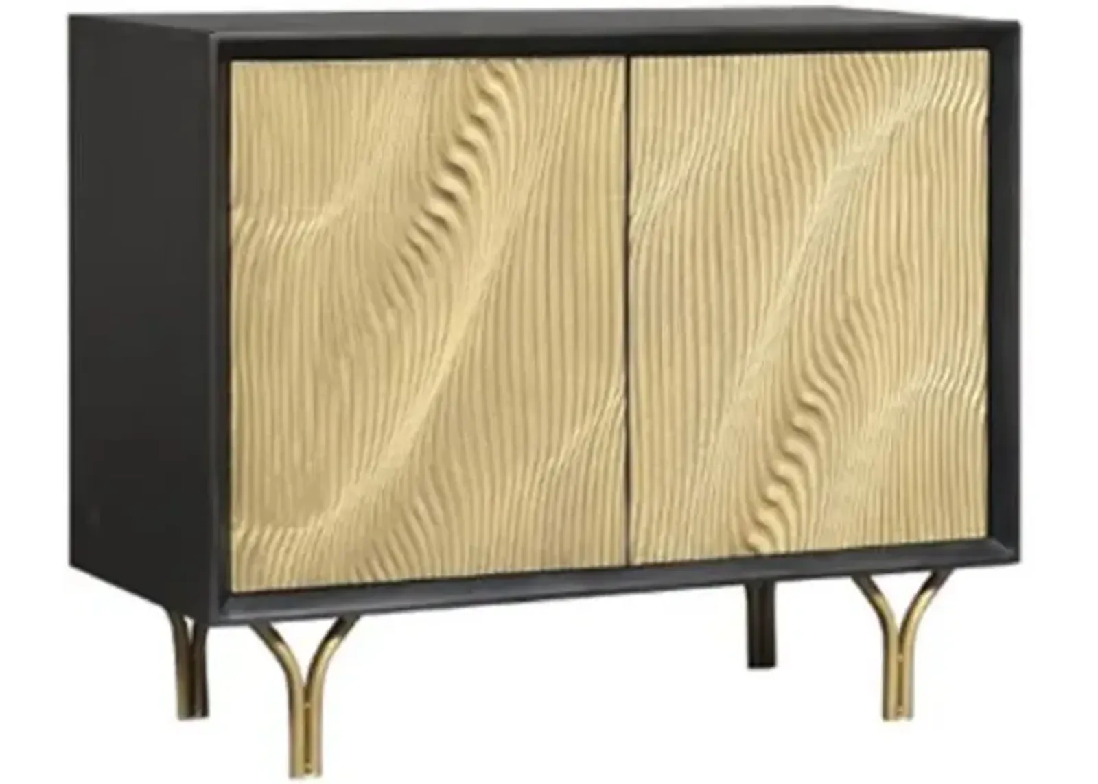 Signature Design by Ashley® Tayner Black/Gold Accent Cabinet