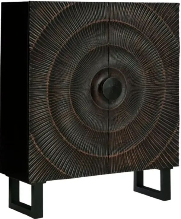 Signature Design by Ashley® Fosterman Distressed Black Accent Cabinet