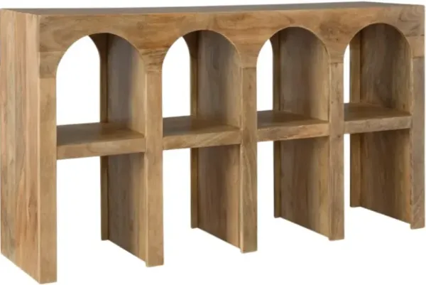 Signature Design by Ashley® Luzmanacy Natural Brown Console Sofa Table