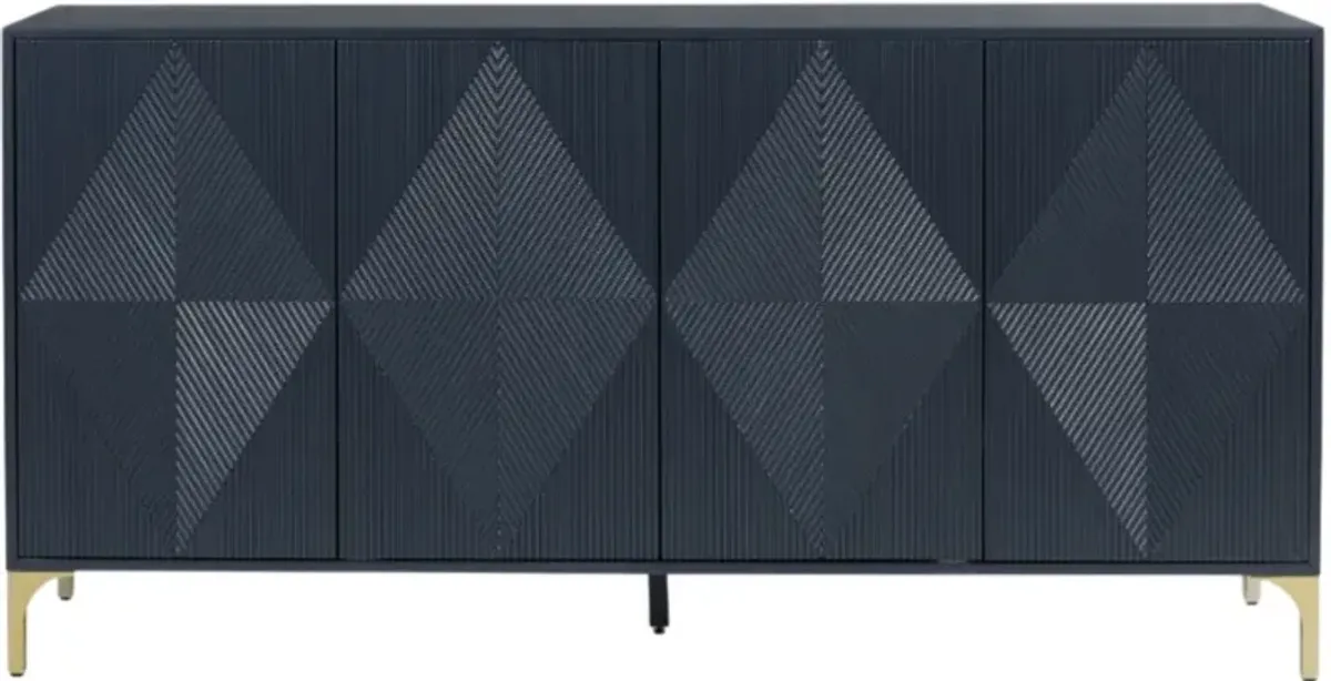 Signature Design by Ashley® Loirwick Dark Blue Accent Cabinet